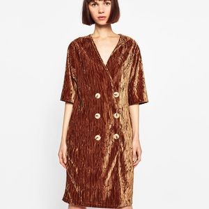 Brand new Zara velvet blazer dress